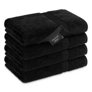 Whistler Premium Bath Towel – Jet Black 24″x48″