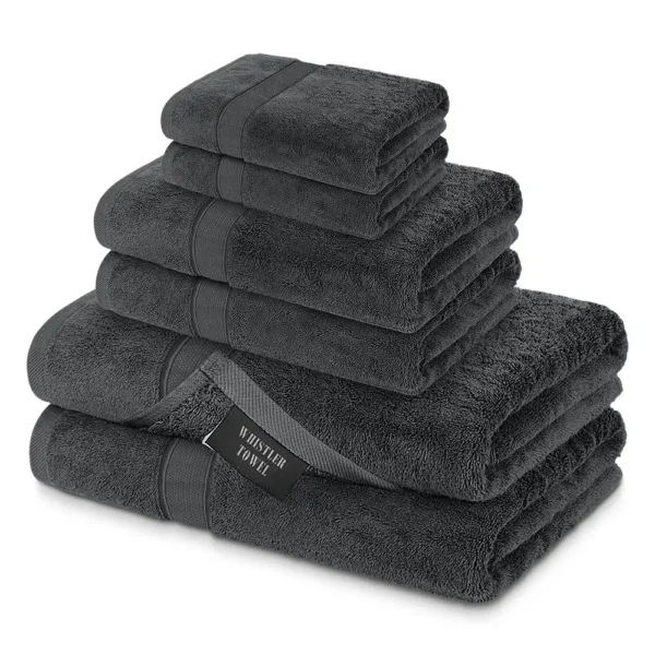 Whistler Premium Towel Set – Charcoal Grey