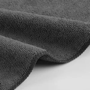 Grey Microfiber Cleaning Cloths 12x12 Texture