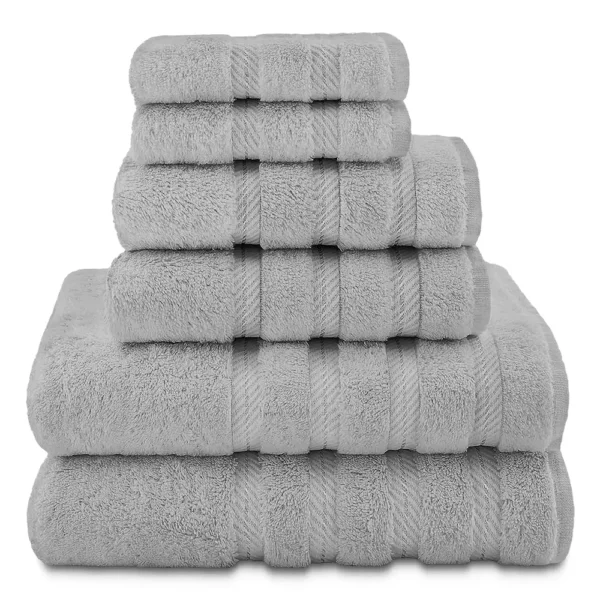 Lush Ultra Luxury Towel Set - Light Grey