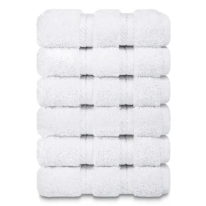 Lush Ultra Luxury Face Towel – White 13″x13″