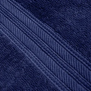 Navy Blue Prestige Luxury Towels Set Texture