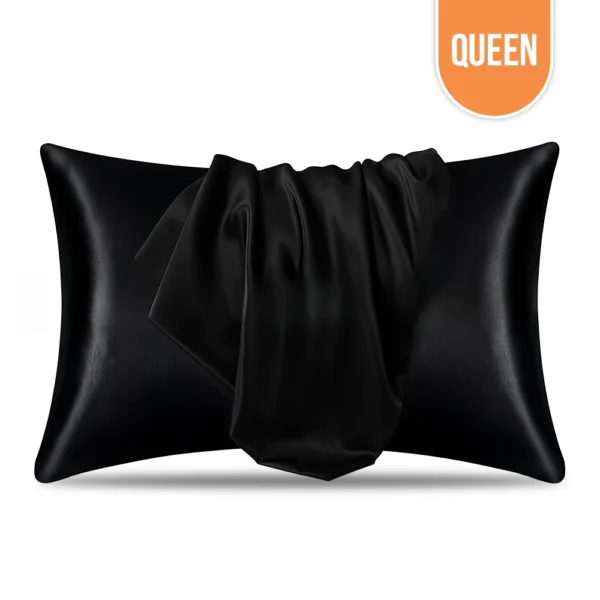 Satin Pillowcase Black Queen