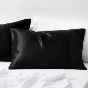 Satin Pillowcase Black Standard1