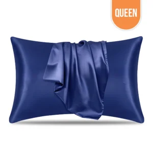 Satin Pillowcase Navy Blue Queen