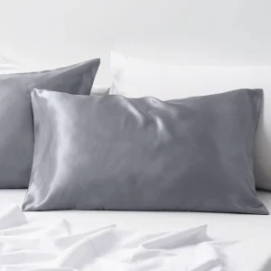 Satin Pillowcase Silver Grey Standard1