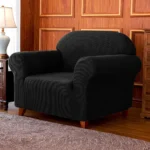 Sofa Cover Single Seater Black1