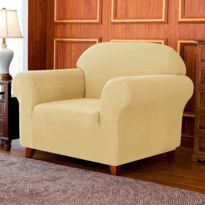 Sofa Cover Single Seater Cream1