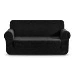 Premium Sofa Cover 3 Seater - Black "75"x90"