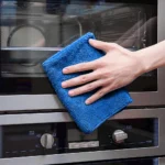 Blue Microfiber Cleaning Towels 12x12