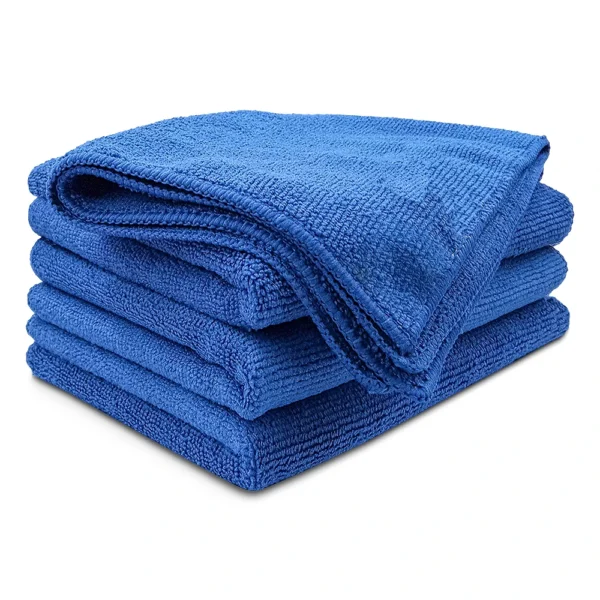 Blue Microfiber Cleaning Cloths 16x16