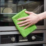 Green Microfiber Cleaning Towels 12x12