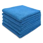 Light Blue Microfiber Towels 12x12