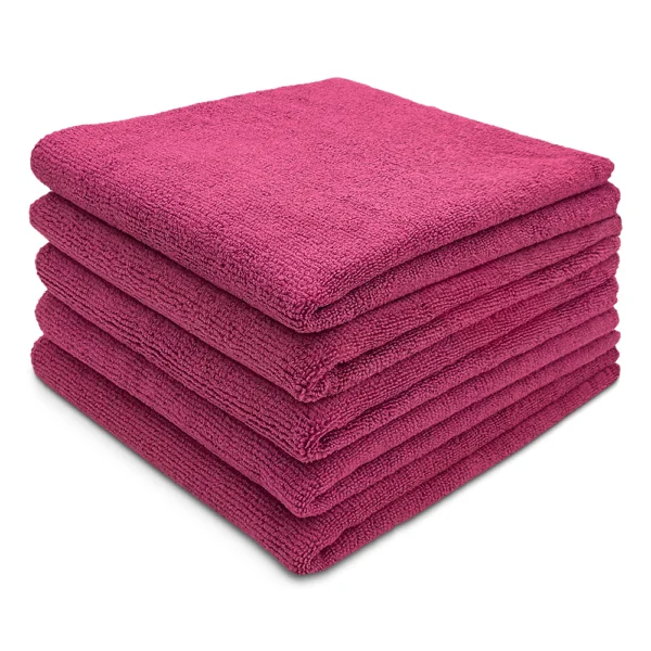 Pink Microfiber Cleaning Cloths 12x12 Main