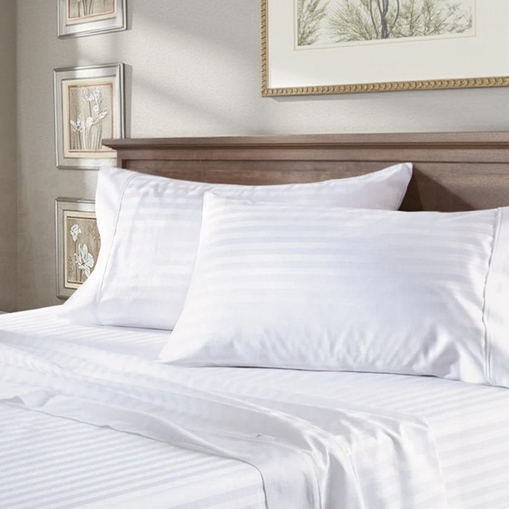 T-250 Luxury Stripe Bed sheets Mobile