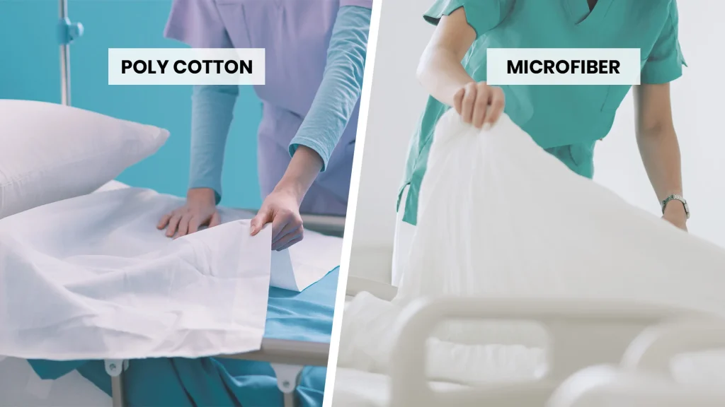 Are Poly Cotton and Microfiber Bed Sheets for Hospital Beds Good?