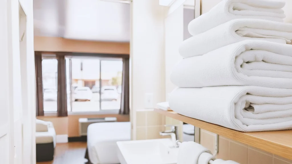 How Can Small Motels Quickly Clean Their White Towels?