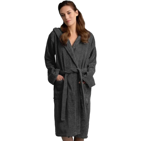 Everest Bathrobe Hooded Grey