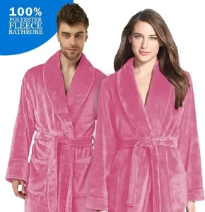 Flannel-Fleece-Bathrobe-Pink1