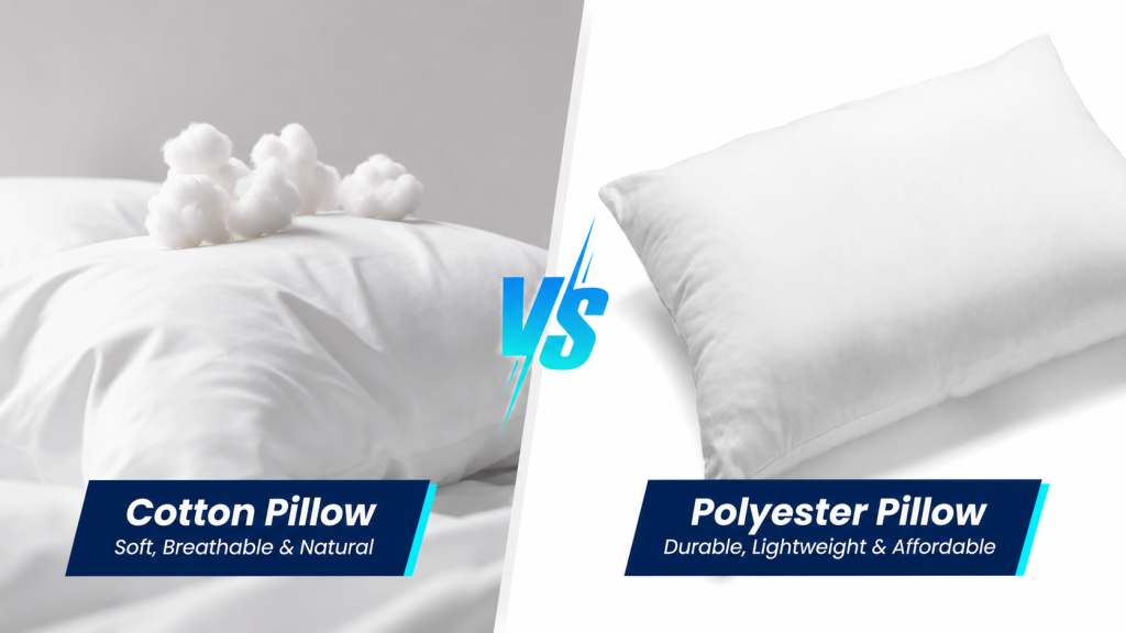 Cotton Pillow vs Polyester Pillow - Comparison for Hospitality Businesses