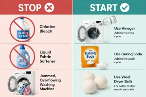 Common Mistakes That Ruin White Towels