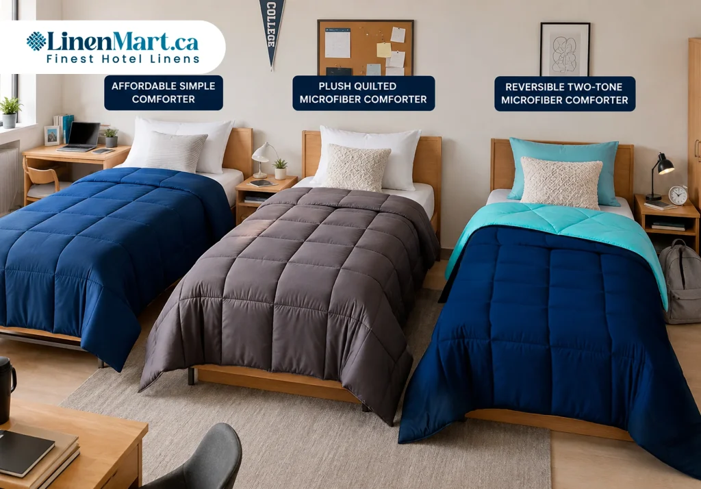 Best Comforters for Dorm Rooms, Student Residences & Campus Housing